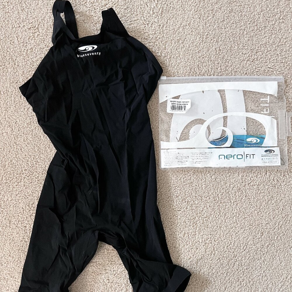 NEROFIT Black Kneeskin Swim Tech suit by Blueseventy